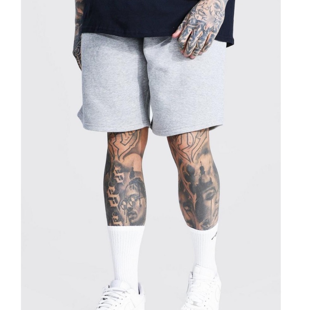 Boohoo Man Mid-Length Loose Jersey shorts